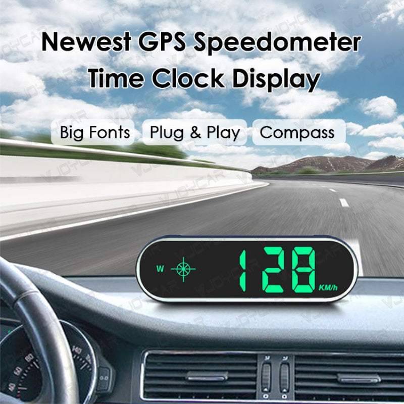 🔥 50% DE DESCONTO – Display Digital Multifuncional de Velocidade e Bússola para Carro | Precisão em tempo real, fácil leitura & design compacto