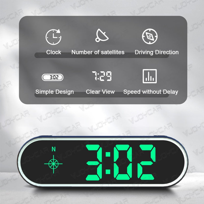 🔥 50% DE DESCONTO – Display Digital Multifuncional de Velocidade e Bússola para Carro | Precisão em tempo real, fácil leitura & design compacto