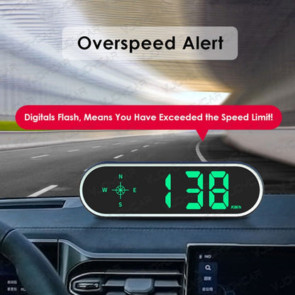 🔥 50% DE DESCONTO – Display Digital Multifuncional de Velocidade e Bússola para Carro | Precisão em tempo real, fácil leitura & design compacto