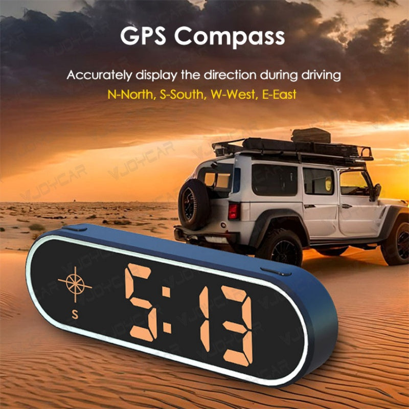 🔥 50% DE DESCONTO – Display Digital Multifuncional de Velocidade e Bússola para Carro | Precisão em tempo real, fácil leitura & design compacto