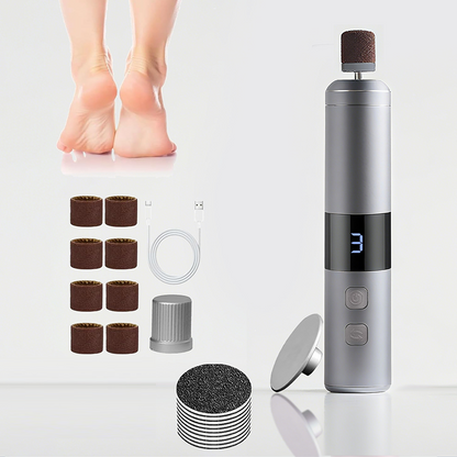 🔥 50% DE DESCONTO – Lixa Elétrica para Pedicure com Visor Digital | Removedor de calos de forma suave, rotação ajustável & fácil de usar