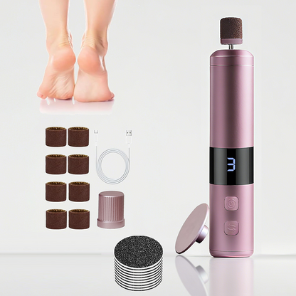 🔥 50% DE DESCONTO – Lixa Elétrica para Pedicure com Visor Digital | Removedor de calos de forma suave, rotação ajustável & fácil de usar