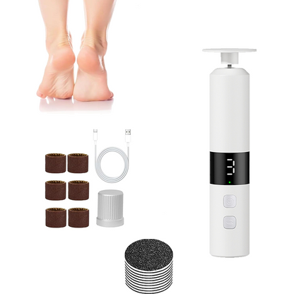 🔥 50% DE DESCONTO – Lixa Elétrica para Pedicure com Visor Digital | Removedor de calos de forma suave, rotação ajustável & fácil de usar