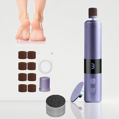 🔥 50% DE DESCONTO – Lixa Elétrica para Pedicure com Visor Digital | Removedor de calos de forma suave, rotação ajustável & fácil de usar