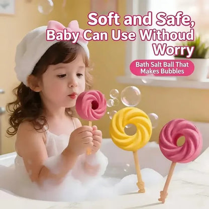 🍭 50% DE DESCONTO – Bombas de Banho Reutilizáveis em Forma de Pirulito | Espuma colorida, diversão garantida & pele macia