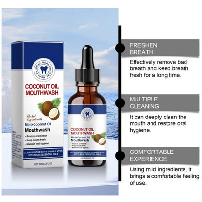 🔥COMPRE 2 E GANHE 1 GRÁTIS🦷👍PROMOÇÃO EM DESTAQUE - Enxaguante bucal concentrado natural com óleo de coco e menta