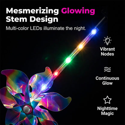 🌈 50% DE DESCONTO – Luz Solar Cata-vento para Jardim | Cores vibrantes, automática & resistente à chuva