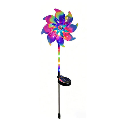 🌈 50% DE DESCONTO – Luz Solar Cata-vento para Jardim | Cores vibrantes, automática & resistente à chuva