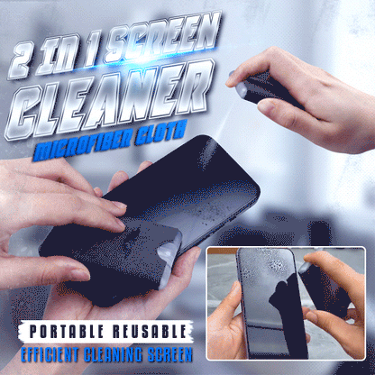 📱 50% DE DESCONTO – Limpador 2 em 1 para Telas com Pano de Microfibra | Portátil & reutilizável