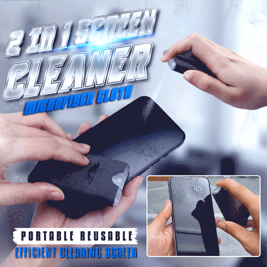📱 50% DE DESCONTO – Limpador 2 em 1 para Telas com Pano de Microfibra | Portátil & reutilizável