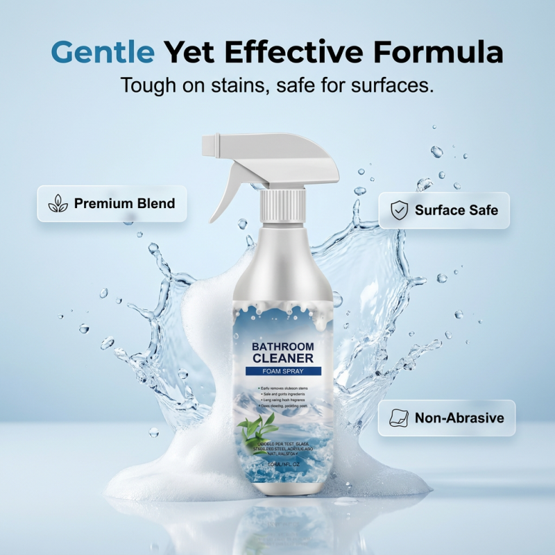 🧼 50% DE DESCONTO – Espuma de Limpeza Profunda para Banheiro | Remove gordura & age rápido