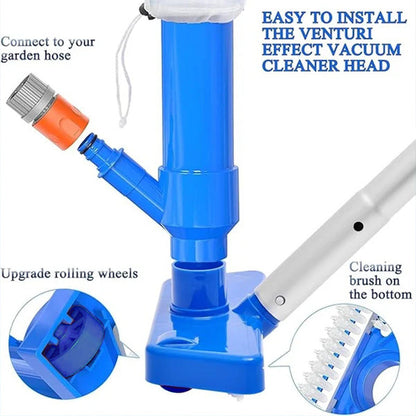 🧹 50% DE DESCONTO – Conjunto de Aspirador de Fundo para Limpeza de Piscina | Remove sujeira e folhas facilmente, durável & prático
