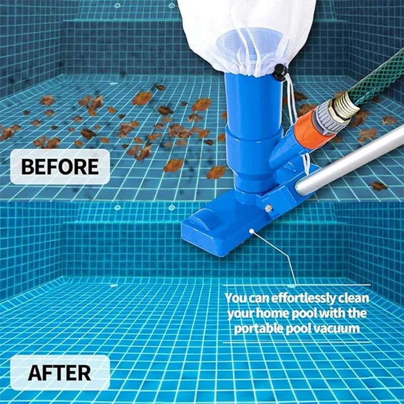 🧹 50% DE DESCONTO – Conjunto de Aspirador de Fundo para Limpeza de Piscina | Remove sujeira e folhas facilmente, durável & prático