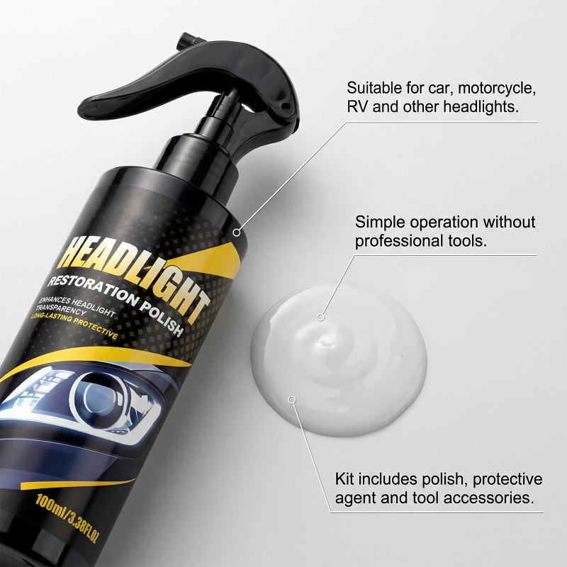 Kit Profissional de Polimento e Selante para Faróis