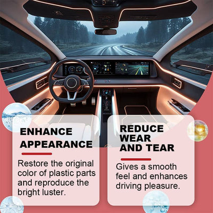 🚗 50% DE DESCONTO – Renovador de Plásticos Automotivos | Limpa, revigora & protege
