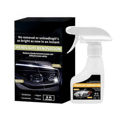 🚗 50% DE DESCONTO – Spray de Restauração de Faróis | Remove opacidade, recupera o brilho & fácil aplicação