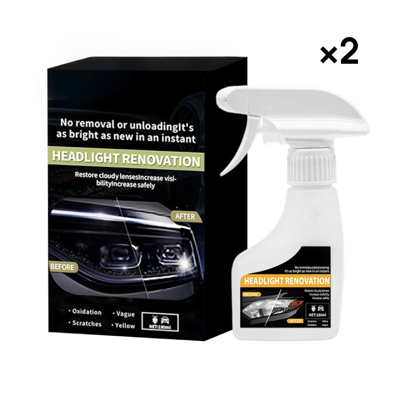 🚗 50% DE DESCONTO – Spray de Restauração de Faróis | Remove opacidade, recupera o brilho & fácil aplicação