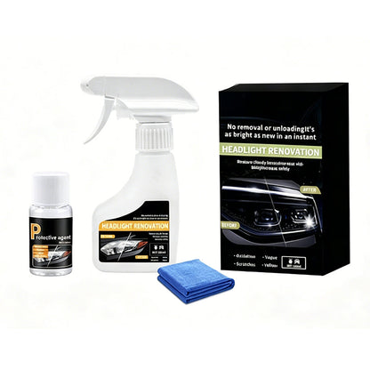 🚗 50% DE DESCONTO – Spray de Restauração de Faróis | Remove opacidade, recupera o brilho & fácil aplicação
