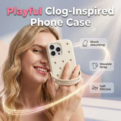 Clog-Inspired Phone Case with Strap