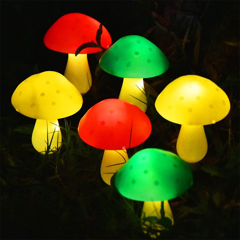 🍄 50% DE DESCONTO – Luz Solar Cogumelo à Prova d'Água | Decoração automática & econômica