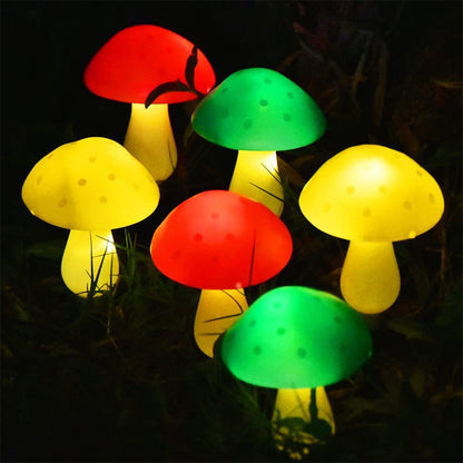 🍄 50% DE DESCONTO – Luz Solar Cogumelo à Prova d'Água | Decoração automática & econômica