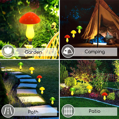 🍄 50% DE DESCONTO – Luz Solar Cogumelo à Prova d'Água | Decoração automática & econômica