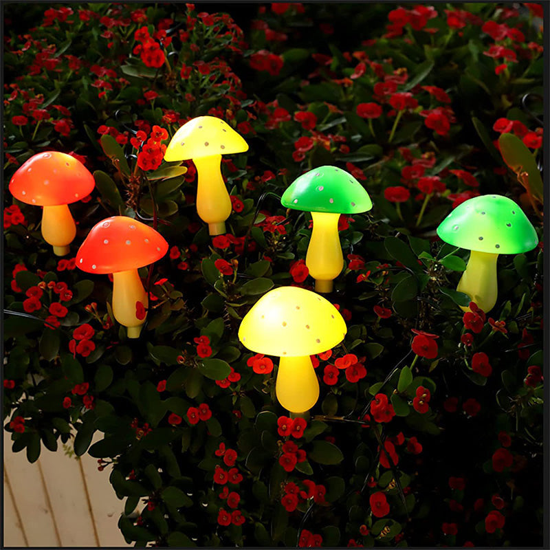 🍄 50% DE DESCONTO – Luz Solar Cogumelo à Prova d'Água | Decoração automática & econômica