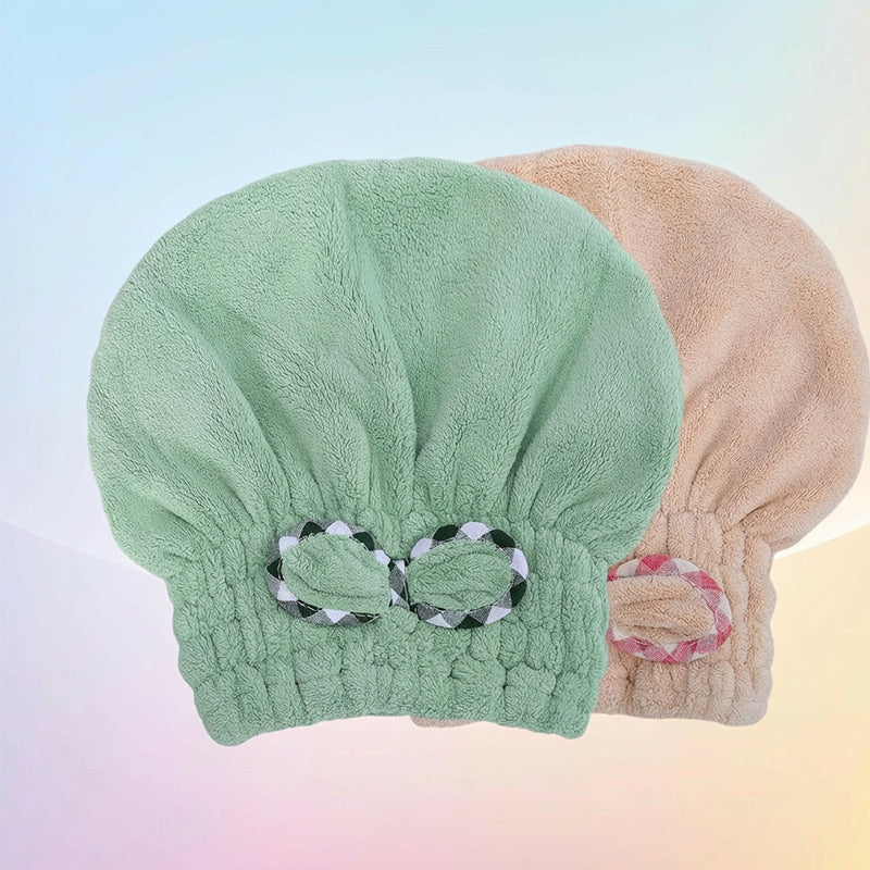 🧖‍♀️ 50% DE DESCONTO – Turbante de Cabelo em Tecido Felpudo | Secagem suave, confortável & prático