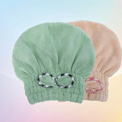 🧖‍♀️ 50% DE DESCONTO – Turbante de Cabelo em Tecido Felpudo | Secagem suave, confortável & prático