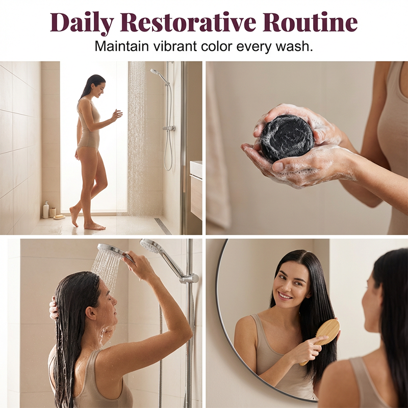 🖤 50% DE DESCONTO – Shampoo Sólido para Cabelos Grisalhos | Escurecimento gradual, nutrição & ingredientes naturais