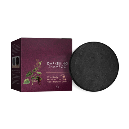 🖤 50% DE DESCONTO – Shampoo Sólido para Cabelos Grisalhos | Escurecimento gradual, nutrição & ingredientes naturais