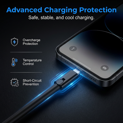 🔌 50% DE DESCONTO – Cabo USB-C de Corte e Reparo | Carregamento rápido, ajustável & durável