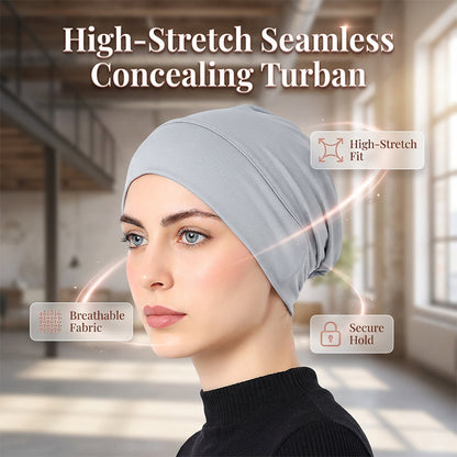 🧕 50% DE DESCONTO – Turbante Feminino | Macio, elástico & confortável