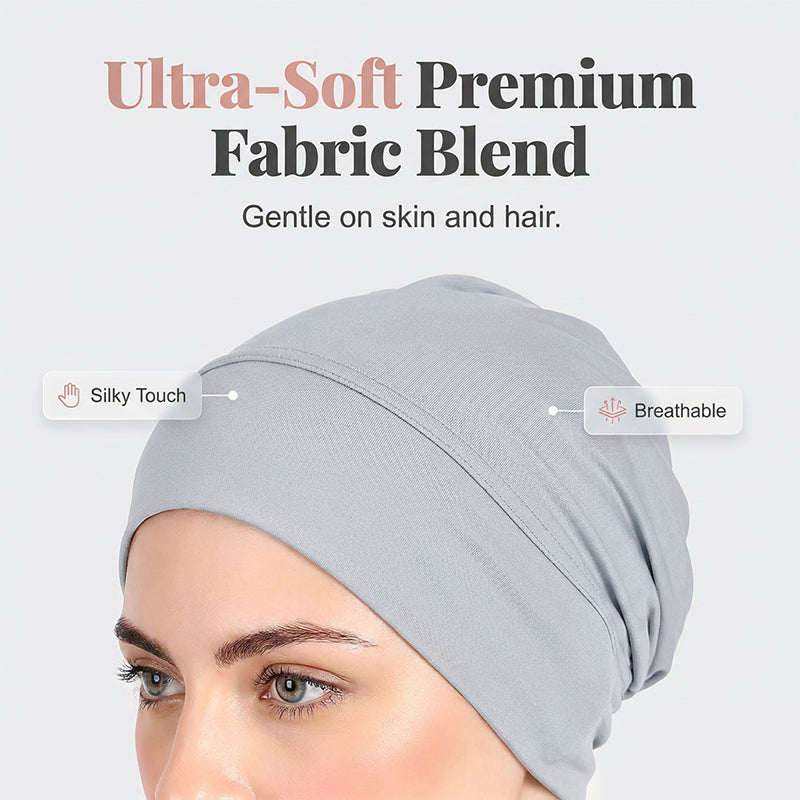🧕 50% DE DESCONTO – Turbante Feminino | Macio, elástico & confortável
