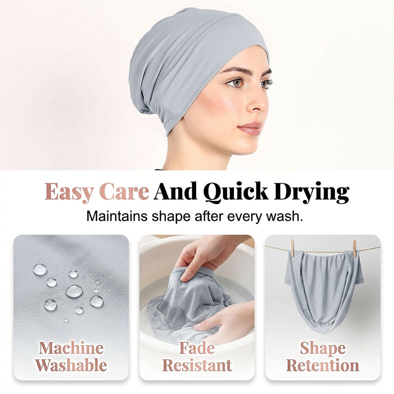 🧕 50% DE DESCONTO – Turbante Feminino | Macio, elástico & confortável