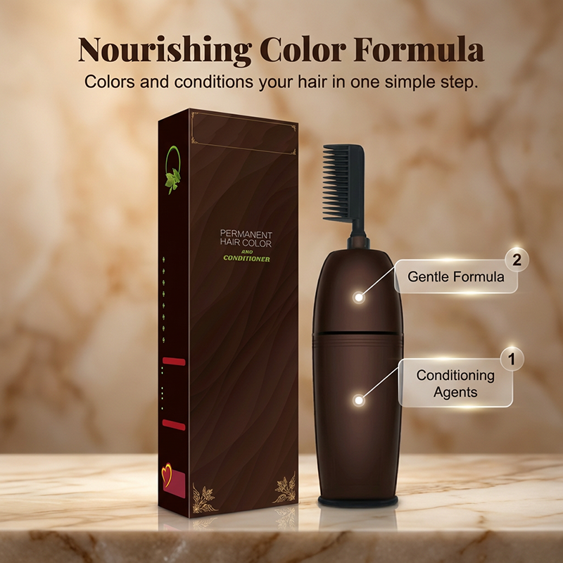 🌿🪮 Plant-Based Hair Dye – Full Gray Coverage, Vibrant & Gentle⏰🚀40% OFF LIMITED OFFER⚡🔥