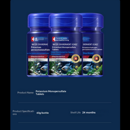 🐠 50% DE DESCONTO – Pastilhas Purificadoras de Água para Aquário | Água cristalina, elimina impurezas & seguras para peixe
