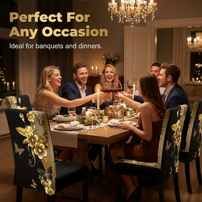 Printed Stretch Dining Chair Cover