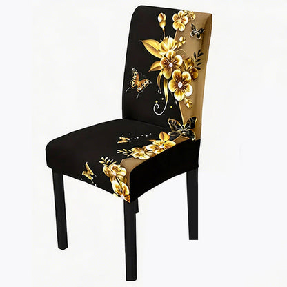 Printed Stretch Dining Chair Cover