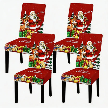 Printed Stretch Dining Chair Cover