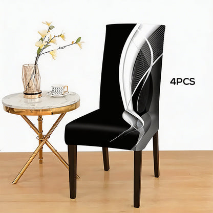 Printed Stretch Dining Chair Cover