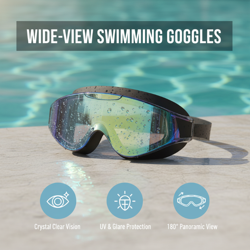 HD Anti-Fog Wide-View Swimming Goggles