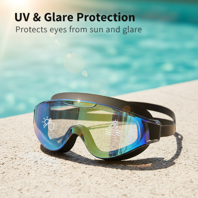 HD Anti-Fog Wide-View Swimming Goggles