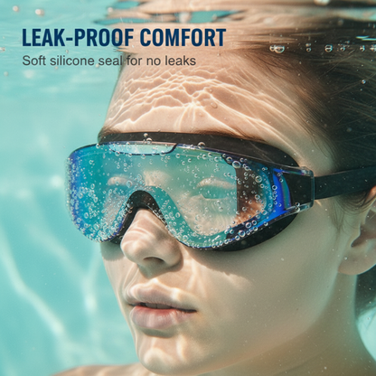 HD Anti-Fog Wide-View Swimming Goggles