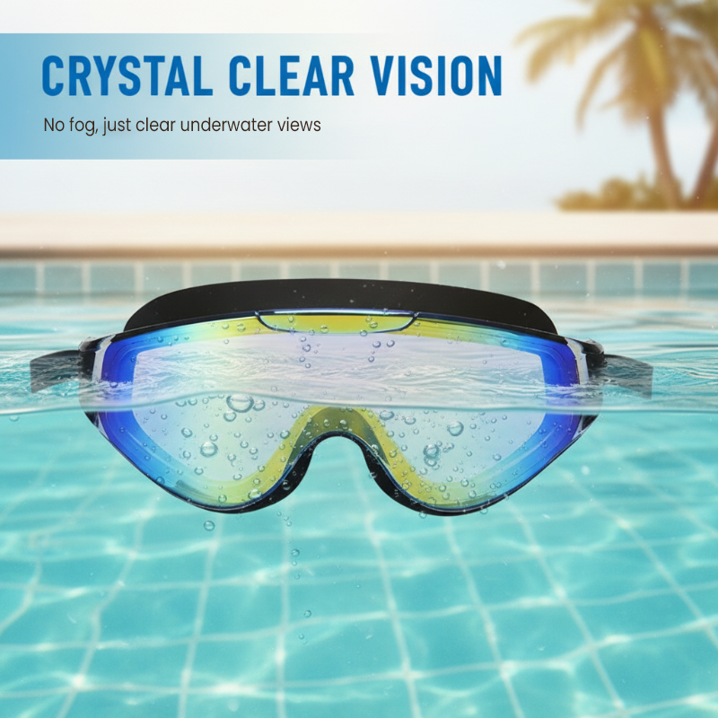 HD Anti-Fog Wide-View Swimming Goggles