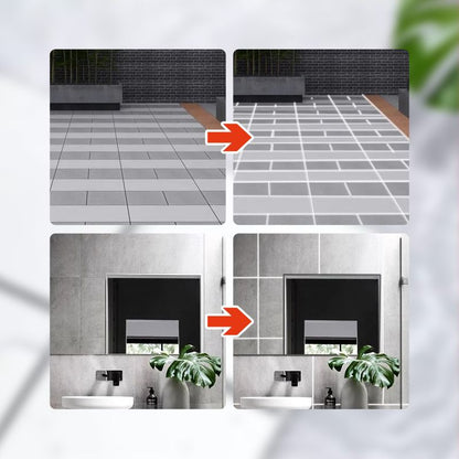 ✏️ 50% DE DESCONTO – Caneta de Tinta para Rejunte de Azulejos | À prova d'água, cobre rachaduras & fácil aplicação
