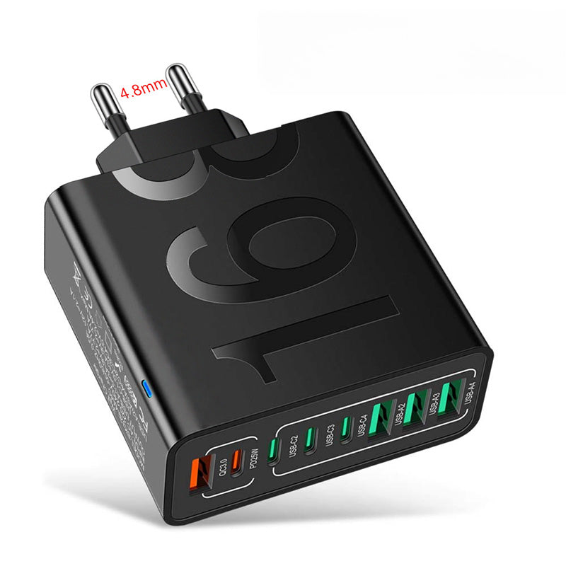 🔌 50% DE DESCONTO – Carregador Multi-Porta 150W Ultra-Rápido | 8 portas USB, carregamento simultâneo & proteção inteligente ⚡