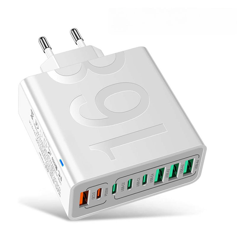 🔌 50% DE DESCONTO – Carregador Multi-Porta 150W Ultra-Rápido | 8 portas USB, carregamento simultâneo & proteção inteligente ⚡