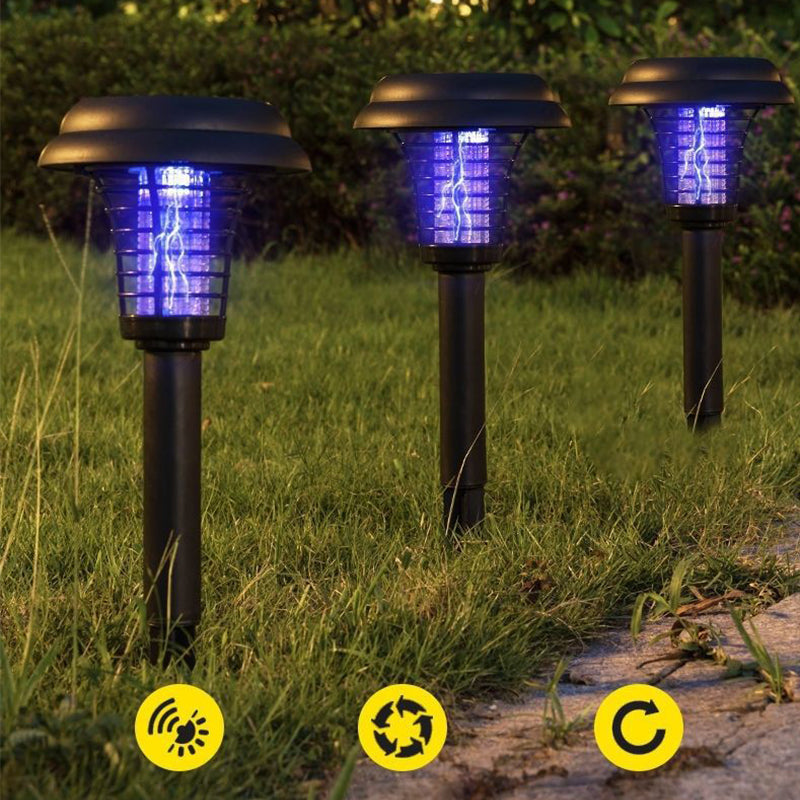 🦟 50% DE DESCONTO – Lâmpada Solar Inseticida com Estaca | Anti mosquitos, recarregável com energia solar & resistente à chuva