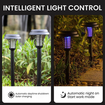 🦟 50% DE DESCONTO – Lâmpada Solar Inseticida com Estaca | Anti mosquitos, recarregável com energia solar & resistente à chuva